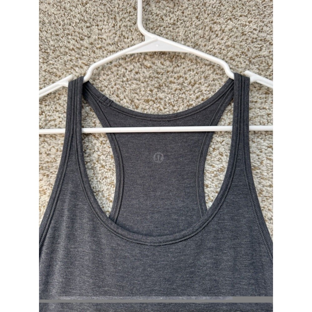 Lululemon Refresh Racerback Tank Maxi Dress ll Women's 6 Small Heather Gray Slit - Picture 13 of 14